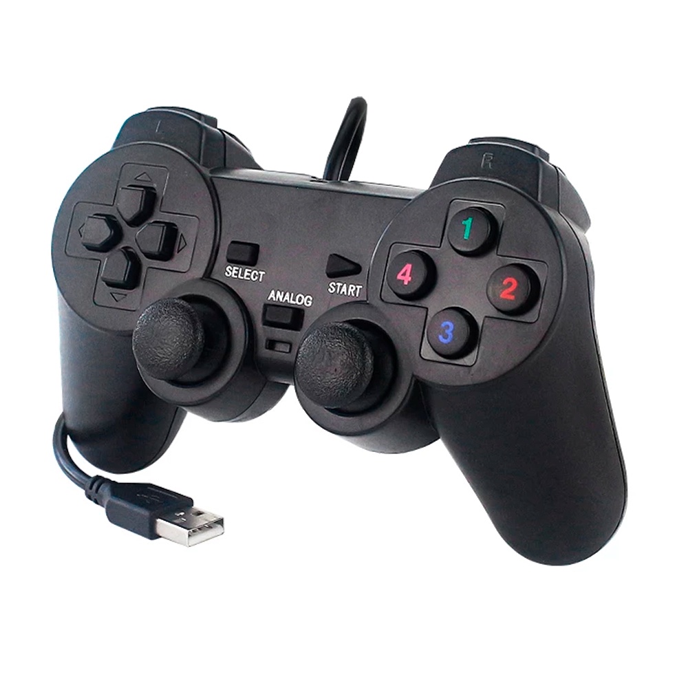 Controle Joystick USB Games Retro Computador PC Gamer PS2 e PS3 Raspberry