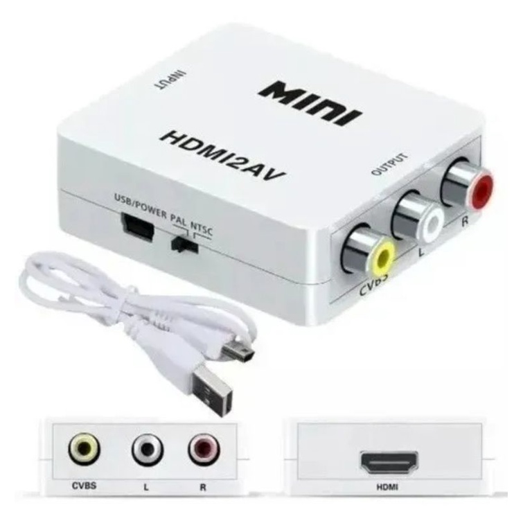 Kit Adaptador Hdmi para av Rca + Cabo Av Rca Promoção
