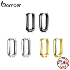Bamoer Brincos De Prata S925 Com Fivelas De Orelha Francesa/Joias Para Mulheres/Meninas