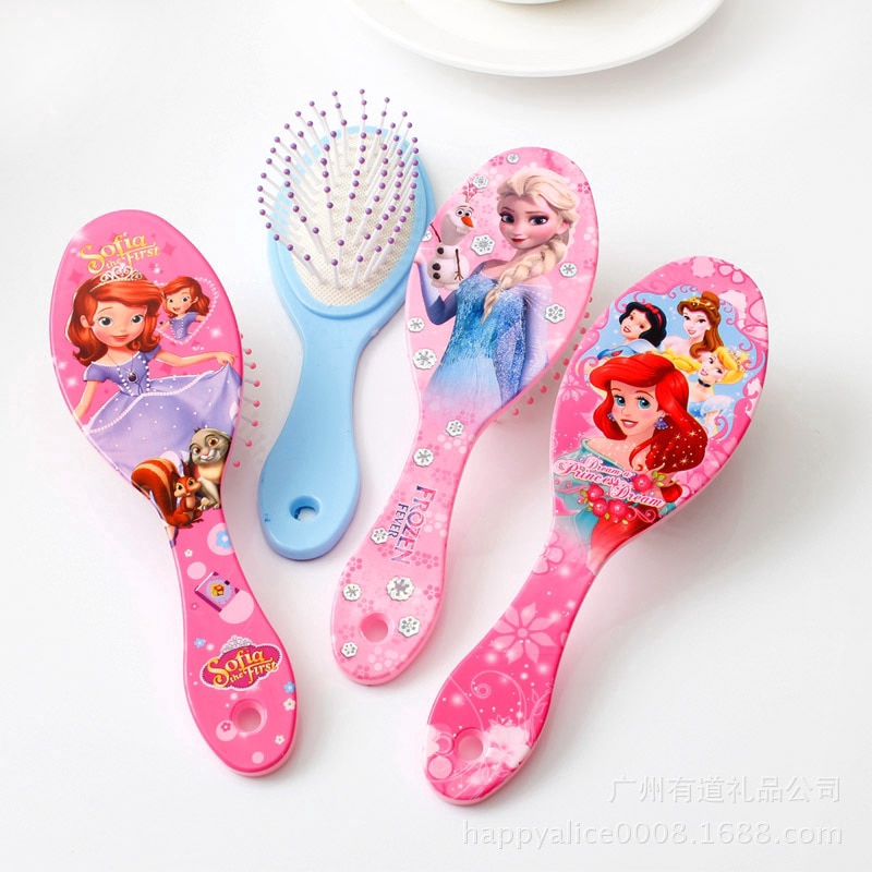Disney Frozen Pente Para Meninas Princesa Minnie Mouse Cabelo Escovas De Cuidados Com O Do Bebê Da Menina Mickey Brinquedos em Oferta na Shopee