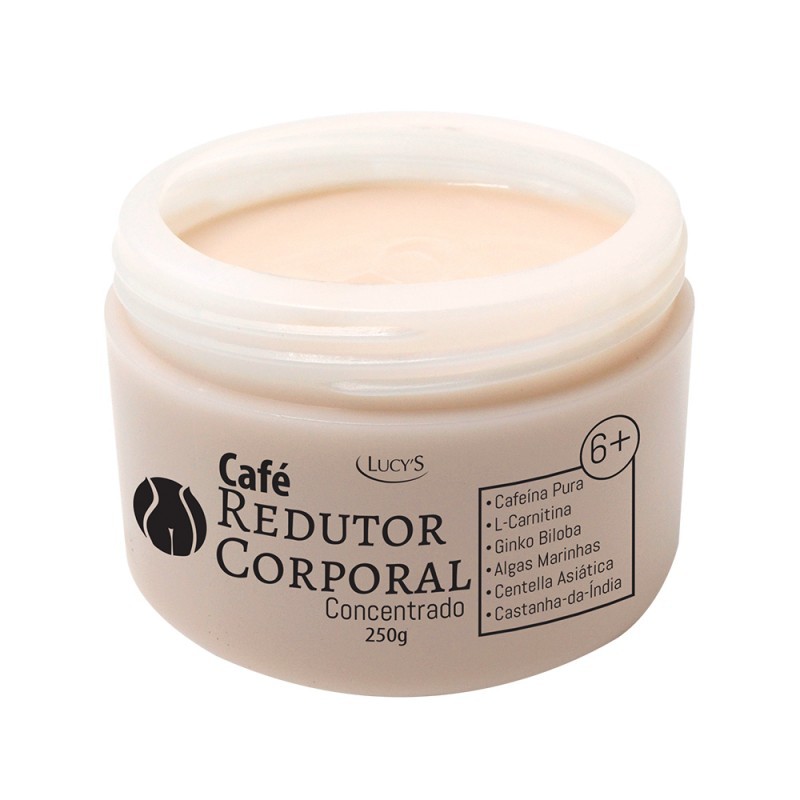 Café Gel Massageador Redutor De Medidas Redutor Corporal Concentrado 6+ 250gr