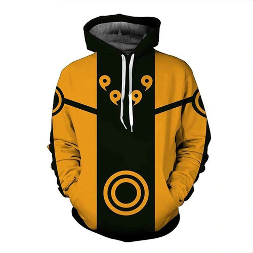 Blusa Moletom Anime Nar Uzu Mangá Clã Aldeia Full 3d