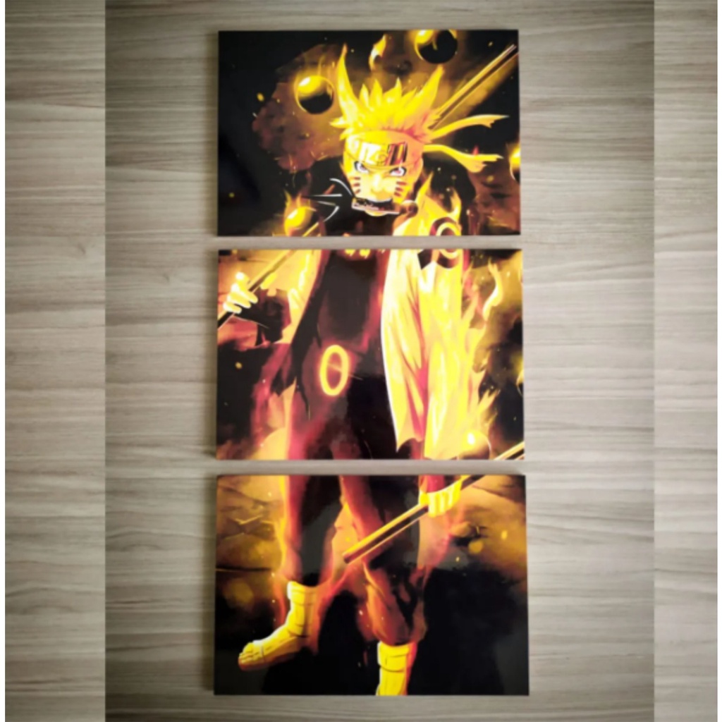 Kit Quadro Decorativo Naruto Mdf Mm Shopee Brasil