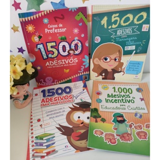 Livro de Incentivos com Adesivos para Professores-diversos temas em Oferta na Shopee