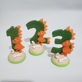 Vela Biscuit Tema Dinossauro Baby em Oferta na Shopee