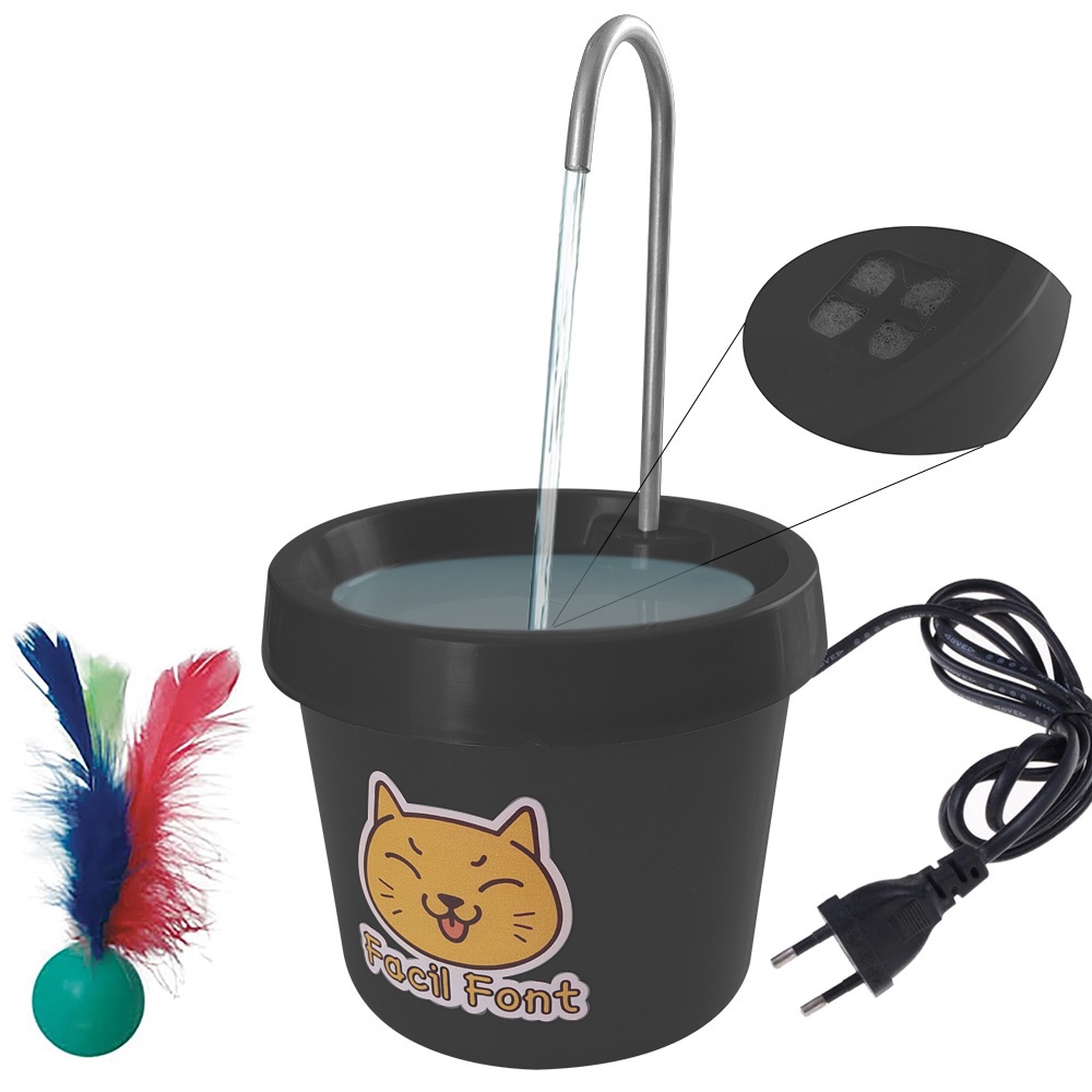 Bebedouro Fonte Para Gatos FacilFont Fonte Automatica