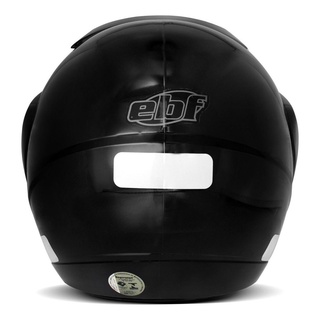 Capacete Aberto Ebf Thunder Open Solid Preto Para Motoqueiro