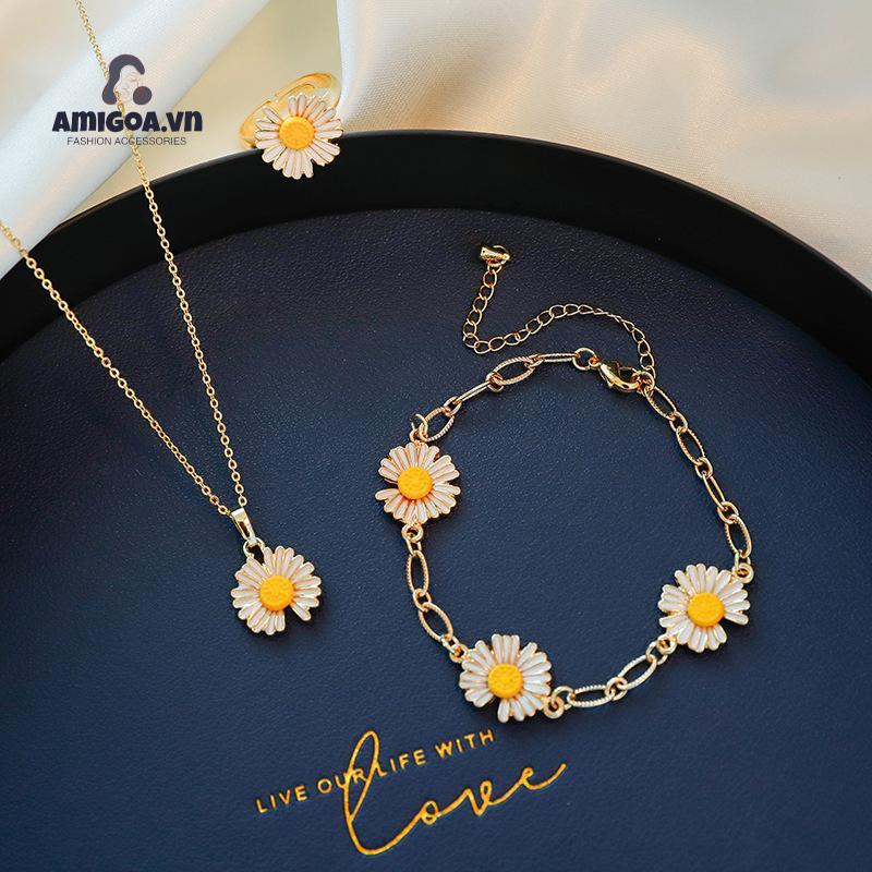 Colar Com Borla Margarida Pulseira De Ouro