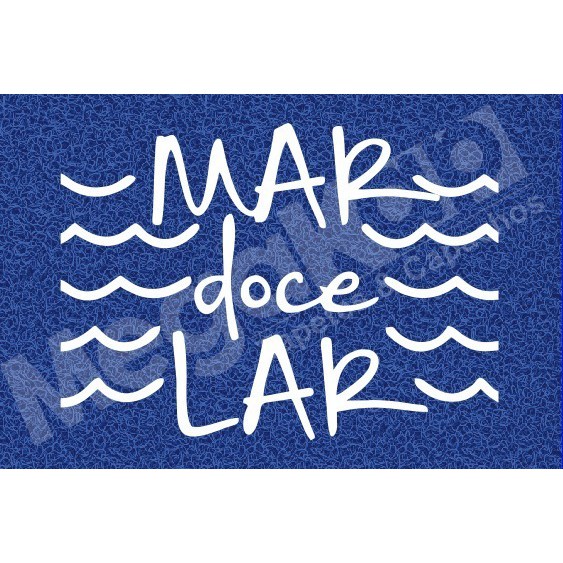 Tapete Capacho Mar Doce Lar 60x40 13mm Espessura Decoração em Oferta na Shopee