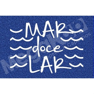 Tapete Capacho Mar Doce Lar 60x40 13mm Espessura Decoração em Oferta na Shopee