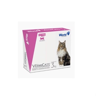 Vermifugo Vermicats 600mg World em Oferta na Shopee