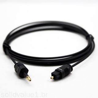 Cabo De Áudio Óptico Digital 3.5mm Spdif Para Toslink Mini Toslink 1.5m Od4.0
