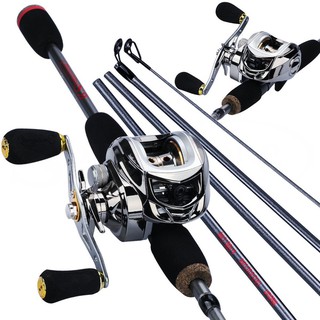 Vara de pesca com carretilha Sougayilang 1.8M 11+1bb 6.3:1 Max Drag 10KG