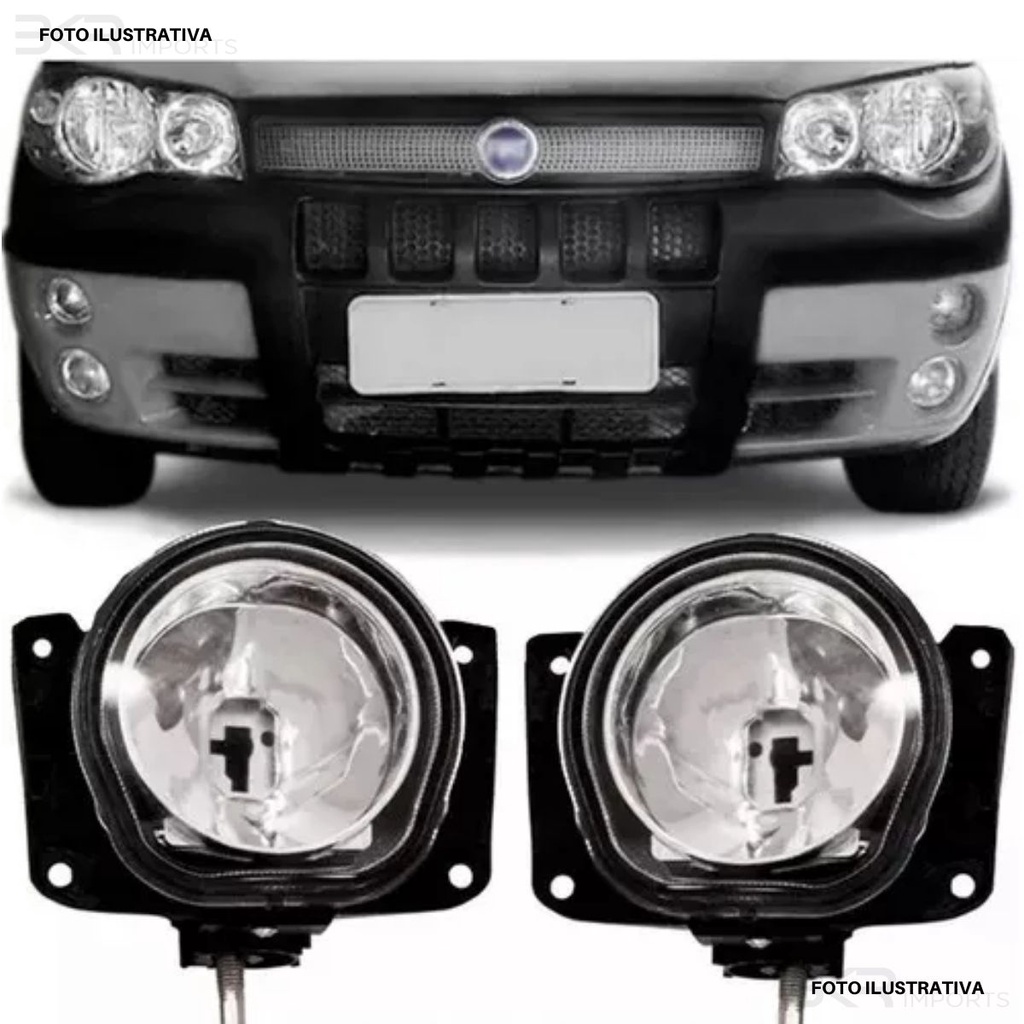 Par Farol Milha Palio Weekend Strada Adventure 2004 2005 2006 em Oferta na Shopee