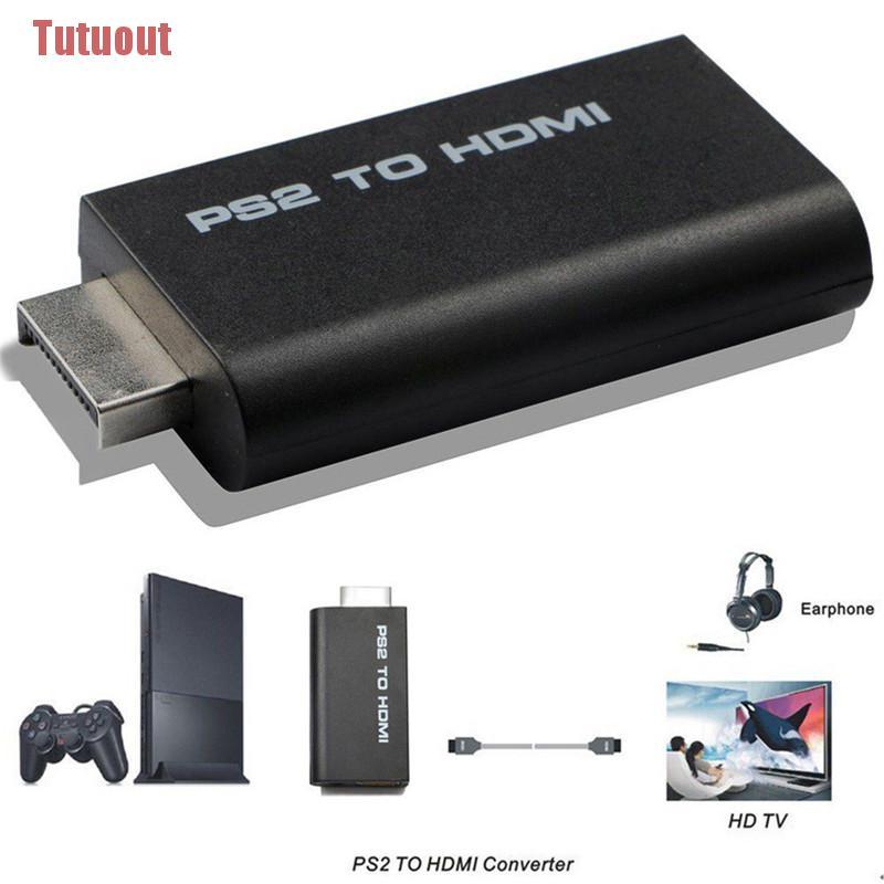 【 tutuout 】 HDV-G300 PS2 Para HDMI 480i/480p/576i Adaptador Conversor De Vídeo De Áudio PSX