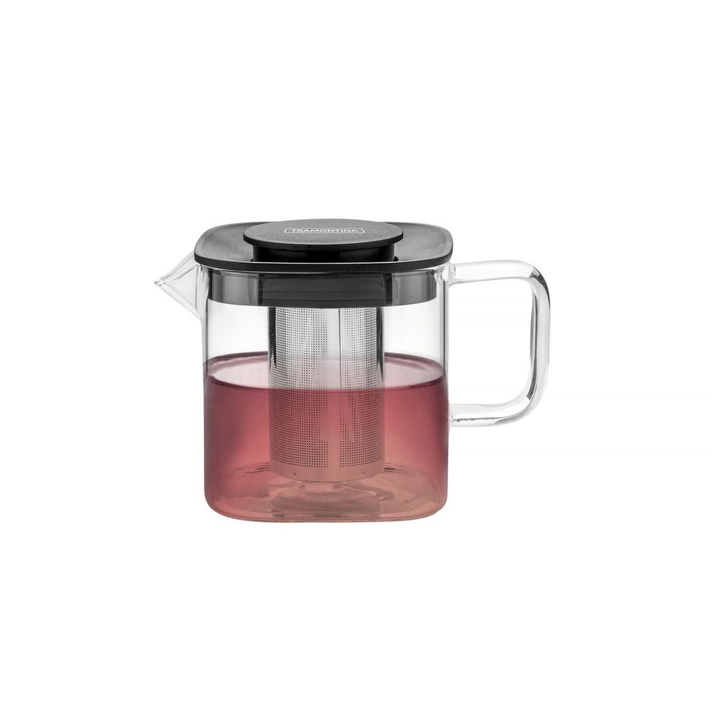 Bule para Cha Tramontina em Vidro e Aço Inox com Infusor 600 ml