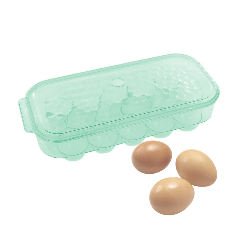 Bandeja Porta Ovos Retangular Com 16 Cavidades E Tampa em Oferta na Shopee