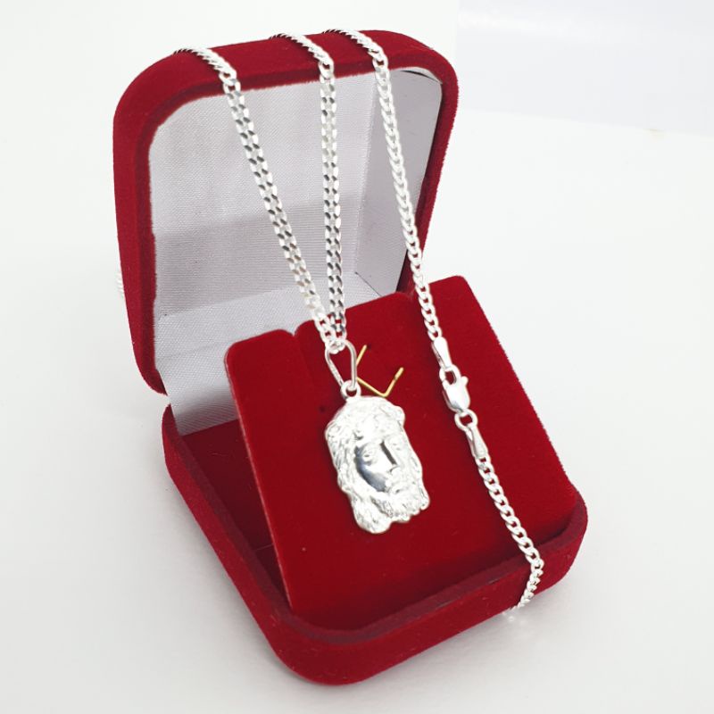 Colar Face de Cristo Masculino Grumet escama de peixe 60cm ccorrente de ...