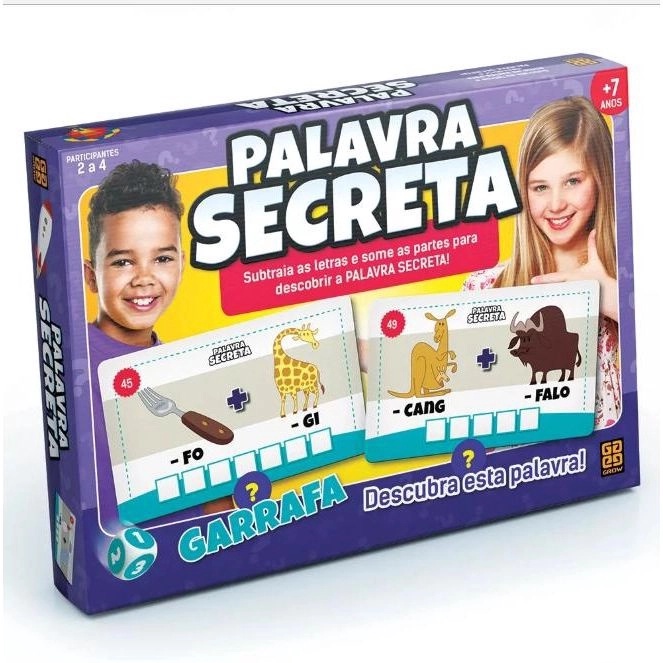 Jogo de Tabuleiro Palavra Secreta Grow
