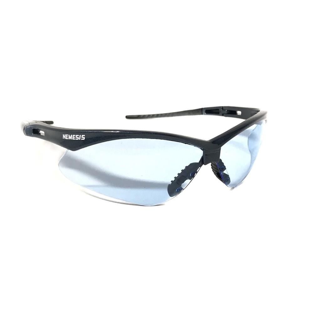 Óculos Proteção Nemesis Preto Lente Azul Transparente Esportivo Balístico Paintball   Resistente A Impacto Ciclism