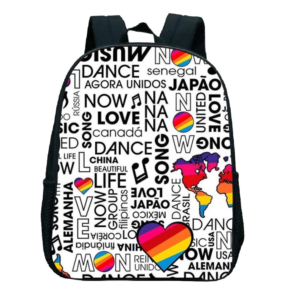 Mochila Now United Bolsa Escolar Estampada Branca