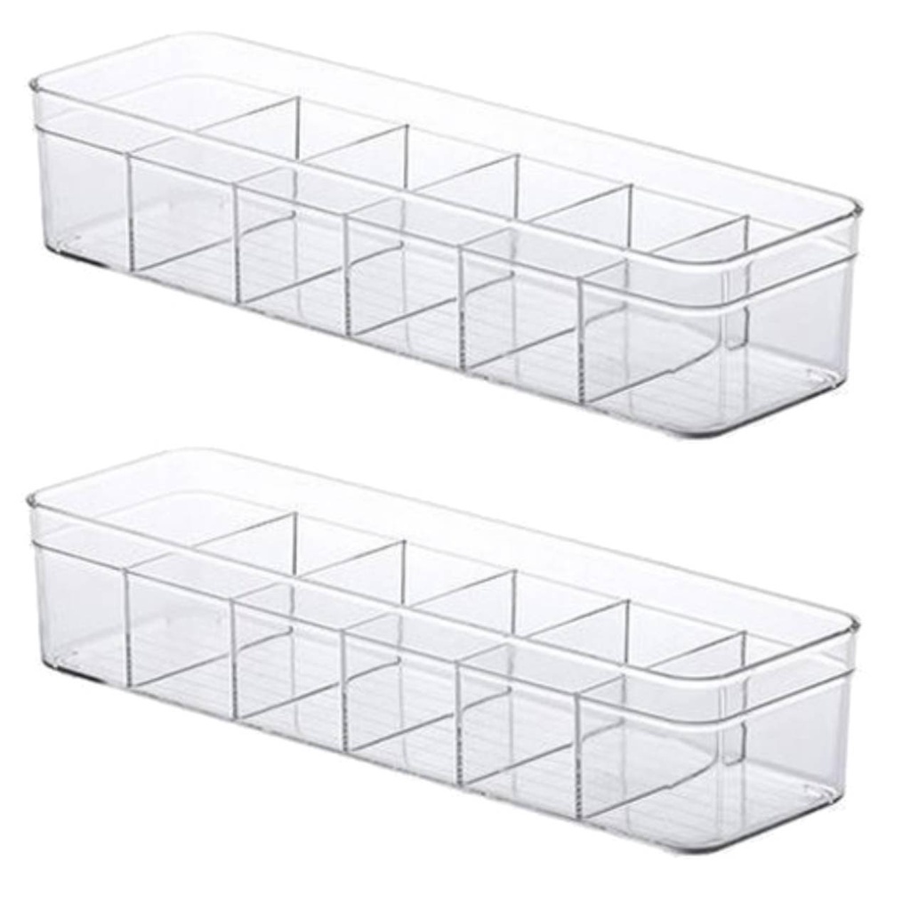 Kit 2 Organizadores C/ 6 Divisórias 35,5X10,5X7,5 1127 Paramount