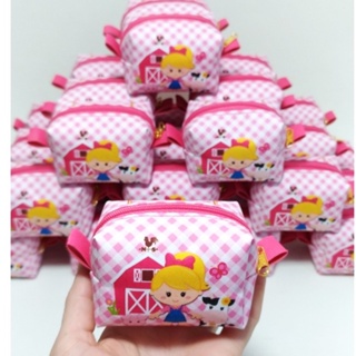 Kit C/20 Porta Moeda Box Personalizado Fazendinha Rosa Lembrancinhas de aniversário em Oferta na Shopee