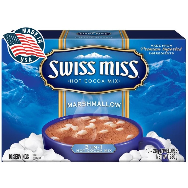 Swiss Miss Marshmallow Mistura para Chocolate Quente (280g) Shopee