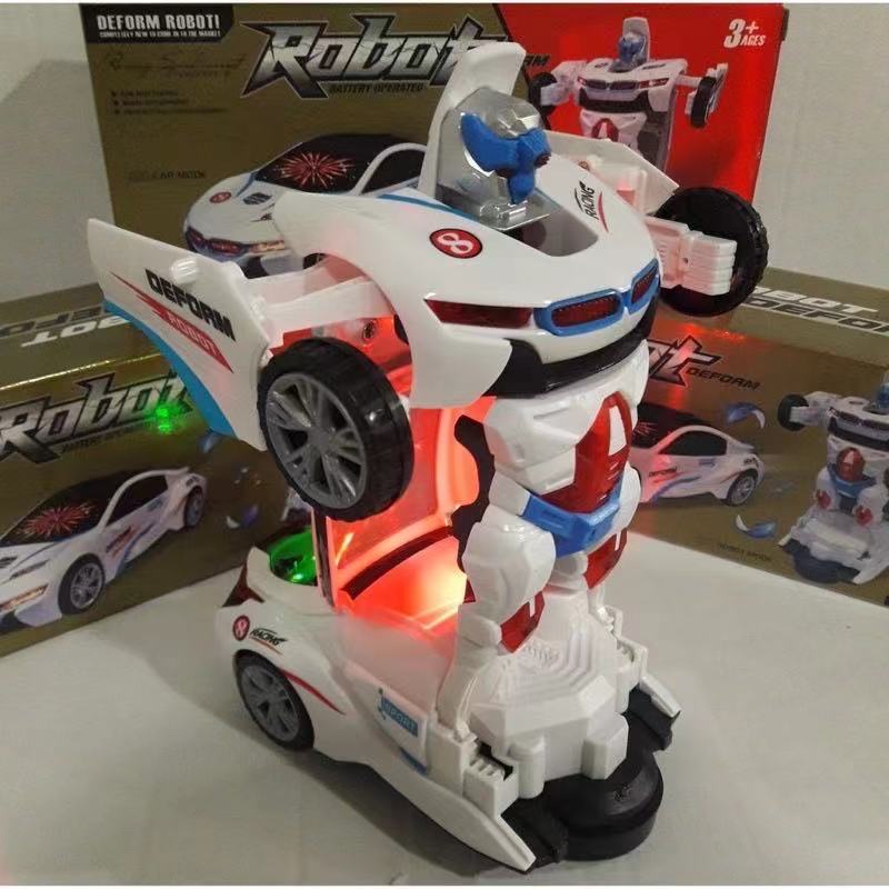 brinquedo Carrinho Camaro Transformers Vira Robô Luz Som Bate Volta em Oferta na Shopee