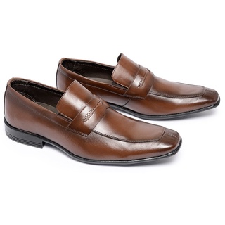 Sapato Social Masculino de Couro Ref. 19015 Gravata Cor Café