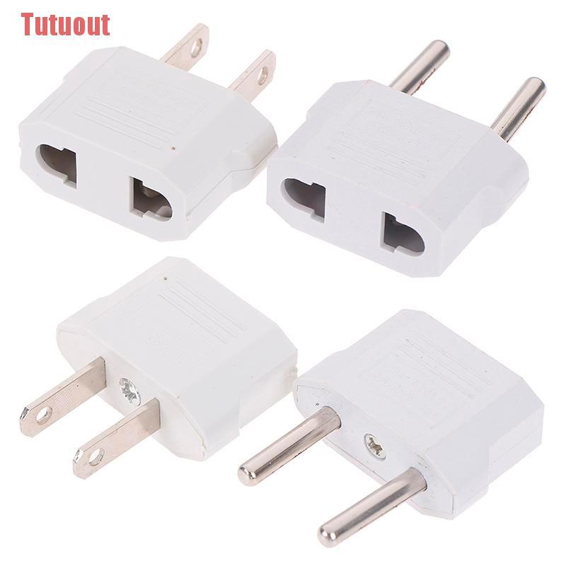 4pcs Conversor Adaptador De Carregador De Viagem Eua Europeia Ue Para