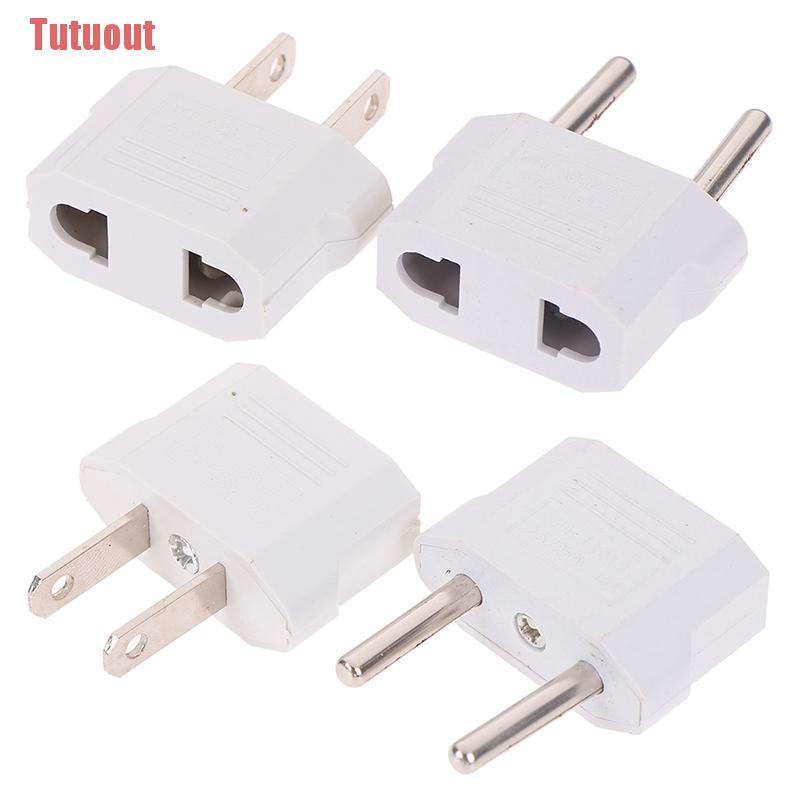 4pcs Conversor Adaptador De Carregador De Viagem Eua Europeia Ue Para Eua Plug Us Para Eu