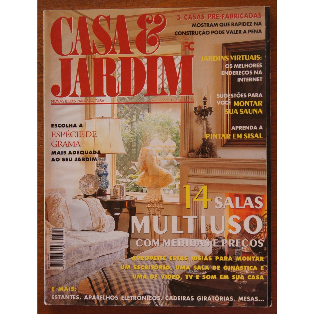Revista Casa & Jardim Nº 510 Ano 1997