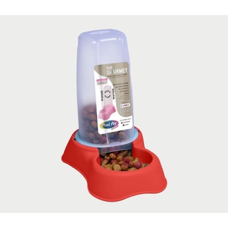 Bebedouro ou Comedouro Flex Gourmet Para Cães e Gatos 650ml Plast Pet