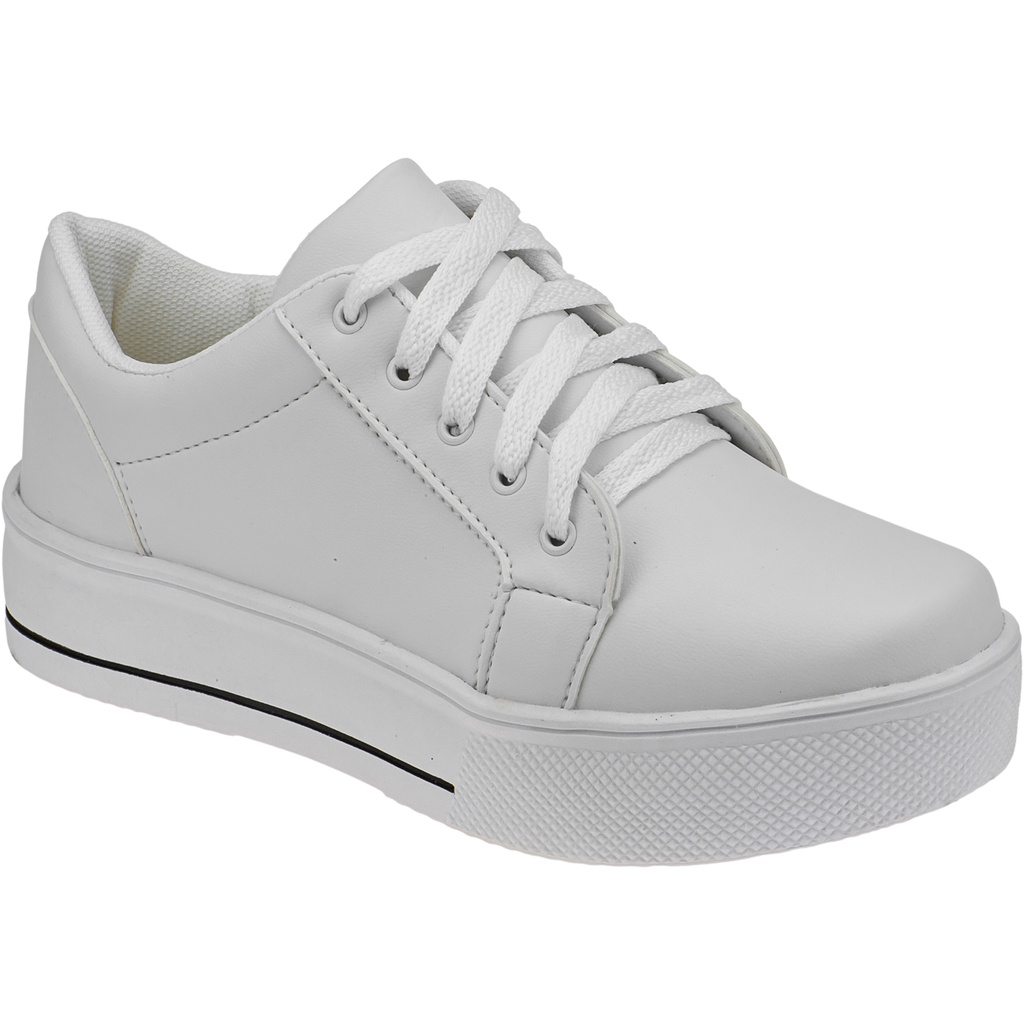 Tenis Feminino Lumiss Casual Sapatenis Confort Macio Flatform Plataforma