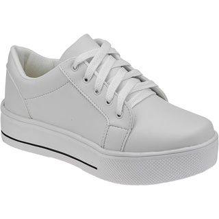 Tenis Feminino Casual Sapatenis Confort Macio Flatform Plataforma