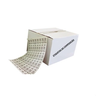 Etiqueta De Composição / Caixa Com 500 Folhas em Oferta na Shopee