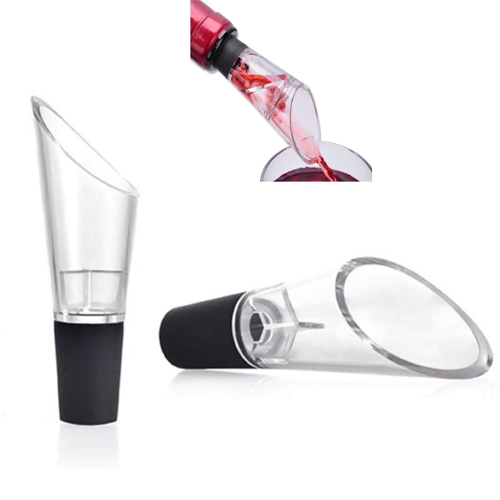 Bico Dosador Aerador Decantador Instantâneo para Vinho Bebidas Universal Portátil