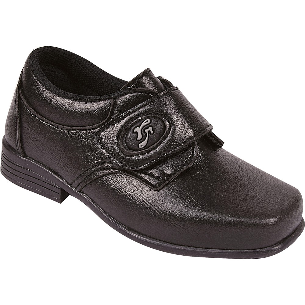 Sapato Social Infantil Menino Brasão Preto 20 ao 27