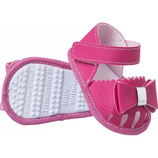 sandália calçados infantil bebe cores delicada laço sola antiderrapante FAS02