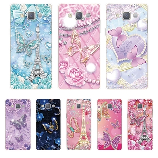 Samsung Galaxy J3 J5 J7 2015 2016 Capa De Silicone TPU Soft Borboleta De Diamante