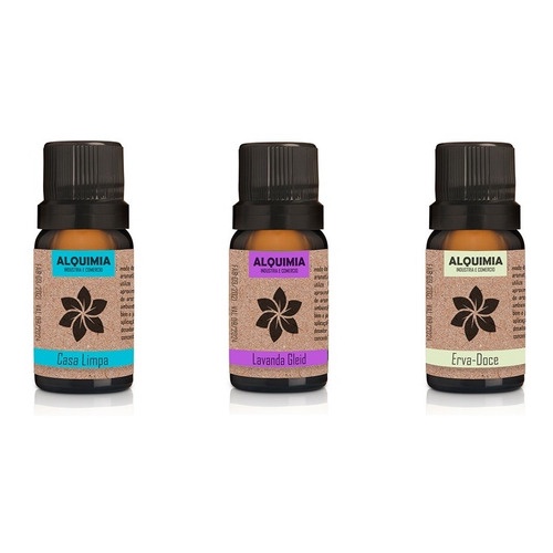 Kit 3 Óleo Essencial Casa Limpa, Lavanda Gleid E Erva Doce