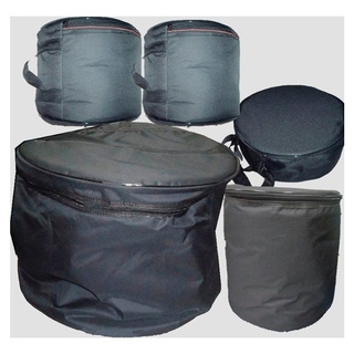Kit Bags 6 peças para Bateria Tons 12 e 13, Caixa 14, Surdo 16, Bumbo 22 e Ferragens 1,20