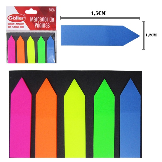 BLOCO DE ANOTACAO STICKER ADESIVO SETA C/125 FOLHAS COLORS 4,5X1,2CM em Oferta na Shopee