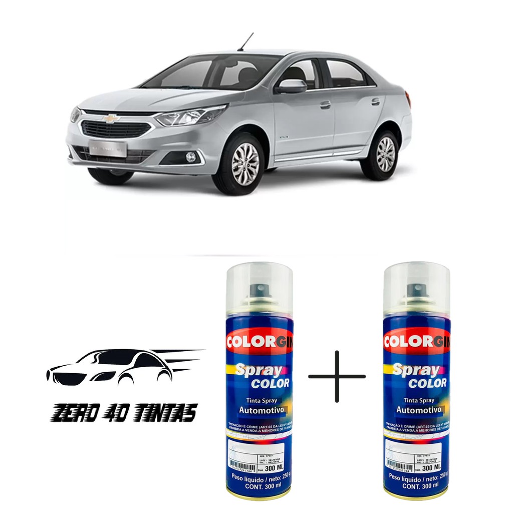 Tinta automotiva Spray Prata Switchblade GM com verniz + lixa
