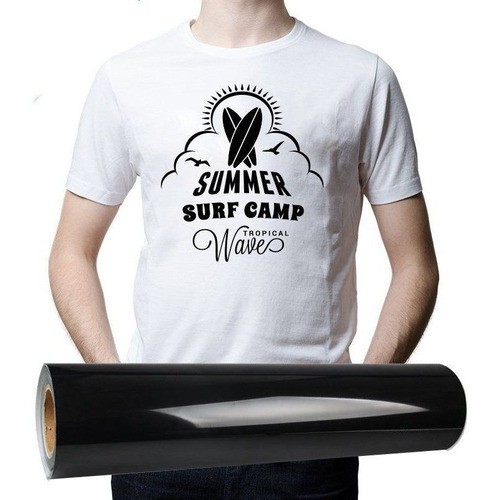 Vinil Transfer Plotter - Preto - 30 Cm 50 Metros