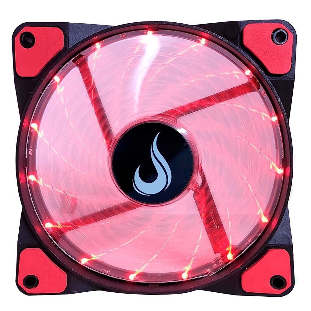 Cooler Fan Rise Mode Wind W1, 120mm, Led Vermelho - RM-WN-01-BR