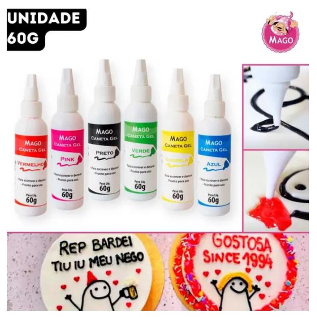 Canetas Gel 60g - Escolha a cor e marca em Oferta na Shopee