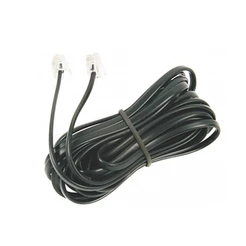 CABO EXTENSÃO PARA TELEFONE COM FIO TELEFONE SEM FIO INTERFONE RJ11 10 METROS DE COMPRIMENTO