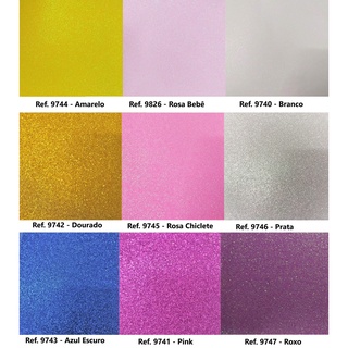Folhas de EVA Com Glitter - 40x60cm